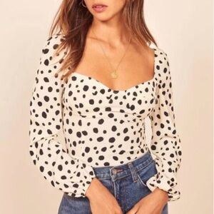 Reformation long sleeve top